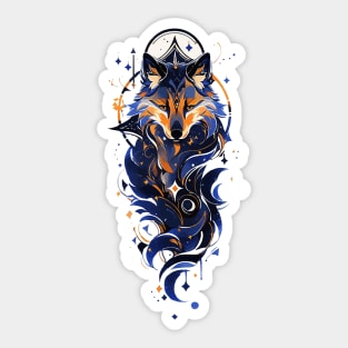 A wolf spirit watercolor Sticker